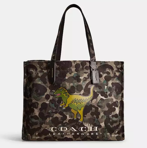 ISO 🔍 COACH REXY CANVAS TOTE - Picture 1 of 2